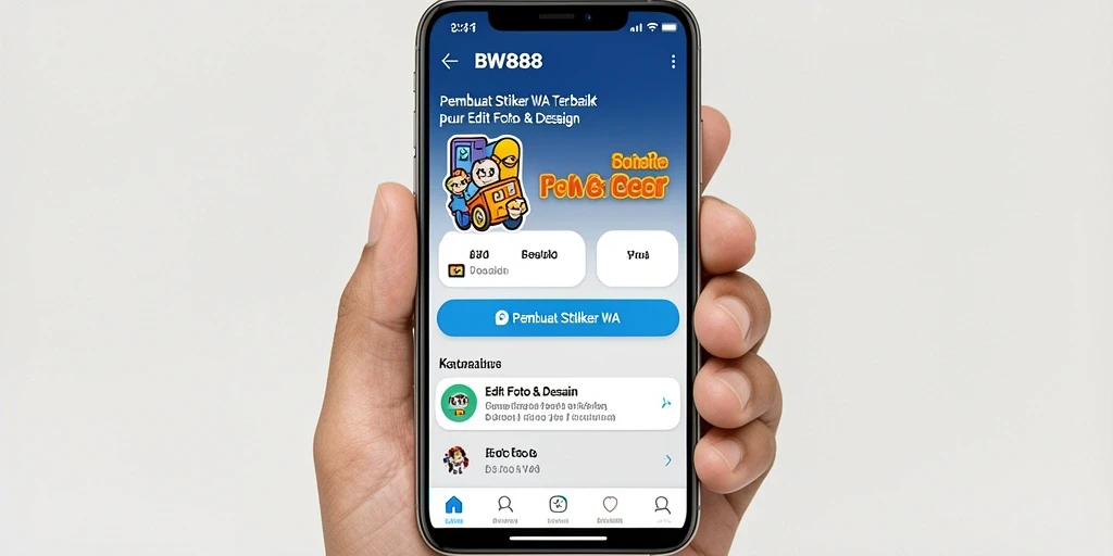 Tampilan antarmuka BW888 yang user-friendly dan kaya fitur.