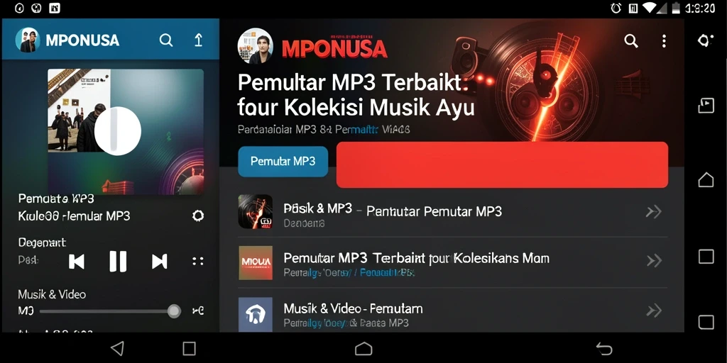 Tampilan antarmuka MPONUSA yang menarik dan mudah digunakan.